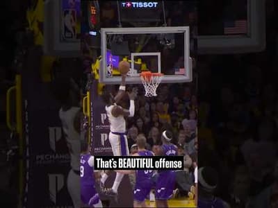 Beautiful passing from the fellas 😮‍💨 #Lakers