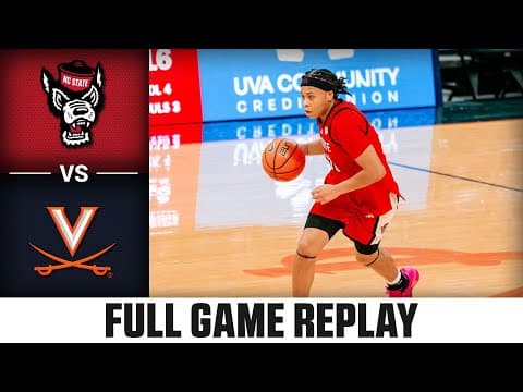 NC State vs. Virginia Full Game Replay | 2025-26 ACC Women's Basketball