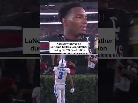 Kentucky player hit LaNorris Sellers' grandfather during his celebration #cfb