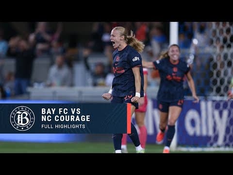 FULL HIGHLIGHTS | Bay FC vs North Carolina Courage