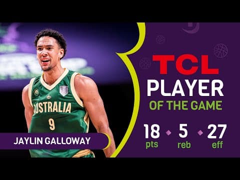 Jaylin Galloway (18 PTS) | TCL Player Of The Game | LBN vs AUS | FIBA Asia Cup 2025