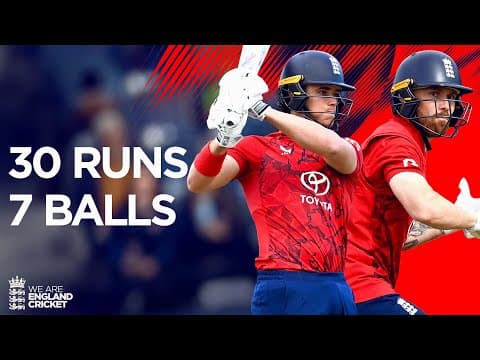 30 Runs Off 7 Balls | Bethell & Salt Go BIG | England vs South Africa