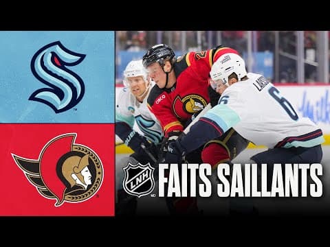 Kraken vs Sénateurs | 16/10/25 | Faits saillants