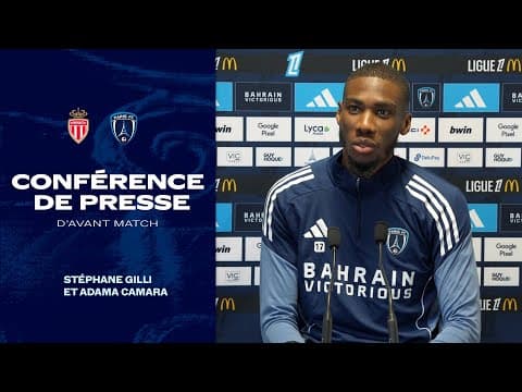 La conférence de presse avant l'AS Monaco