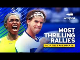 Most THRILLING Rallies of the 10 Years | US Open