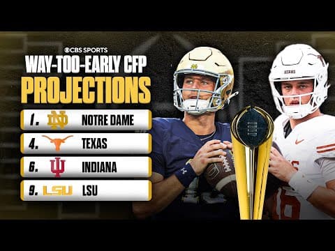 Predicting the College Football Playoff field for next season with Notre Dame on top at No. 1 💪