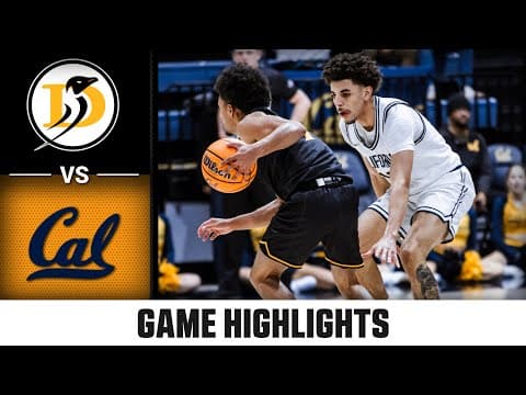 Dominican (CA) vs. Cal Game Highlights | 2025-26 ACC Men's Basketball