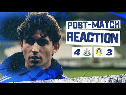 “We deserved more” | Brenden Aaronson | Newcastle United 4-3 Leeds United