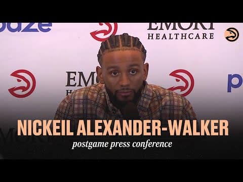Hawks vs. Pistons Postgame Press Conference: Nickeil Alexander-Walker