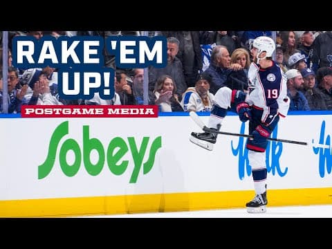 RAKE 'EM UP! 💥 Adam Fantilli Puts on a Show in his Hometown! 🤩 | Postgame Media