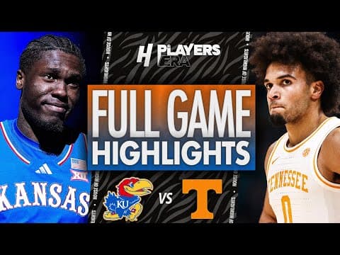 Kansas vs Tennessee - FULL GAME HIGHLIGHTS | November 26, 2025 Players Era Tournament