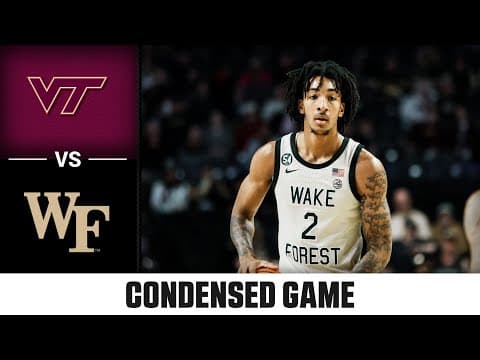 Virginia Tech vs. Wake Forest Condensed Game | 2025-26 ACC Men's Basketball