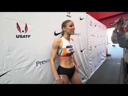 Meghan Hunter After Making It Through To U.S. Indoor 800m Final, Fastest Qualifier In 2:00.56