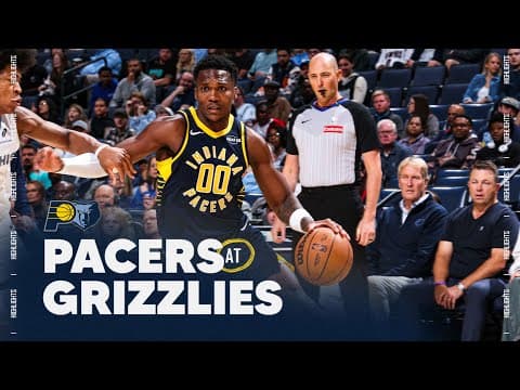 Indiana Pacers Highlights at Memphis Grizzlies | October 25, 2025