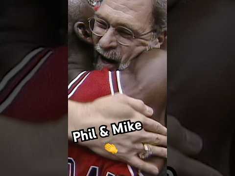 “Oh my god that was beautiful.” Phil hugs Jordan after NBA Finals Game 6 in 1998.