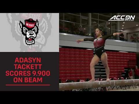 NC State's Adasyn Tackett Delivers A 9.900 On The Beam | 2026 ACC Women's Gymnastics