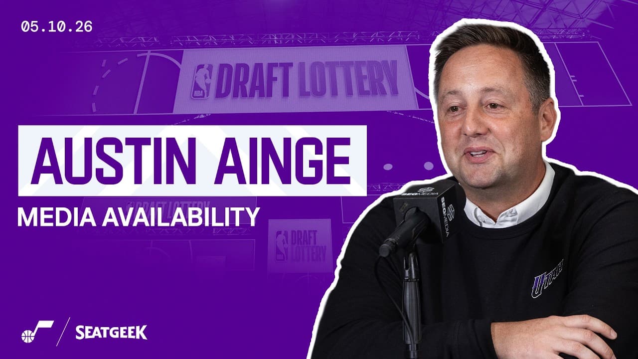 🗣️ "We're glad for Jazz Nation that we got it" | Austin Ainge at the NBA Draft Lottery