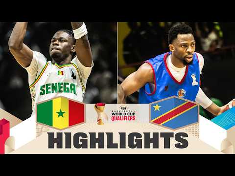 Senegal 🇸🇳 v Congo DR 🇨🇩 | Highlights | FIBA Basketball World Cup 2027 African Qualifiers