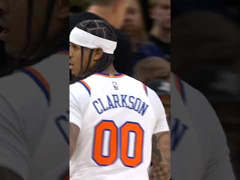 JORDAN CLARKSON. ALL ALONE. #knicks #three #jordanclarkson