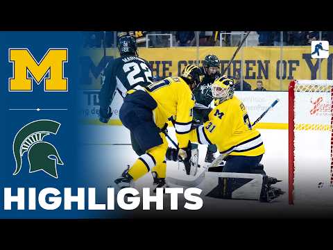 Michigan vs Michigan State | NCAA College Hockey | Highlights - February 06, 2026