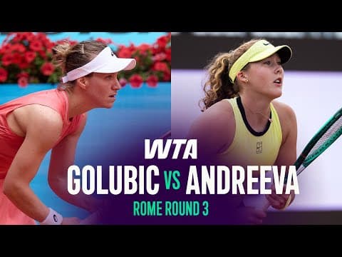 Viktorija Golubic vs. Mirra Andreeva | 2026 Rome Round 3 | WTA Match Highlights