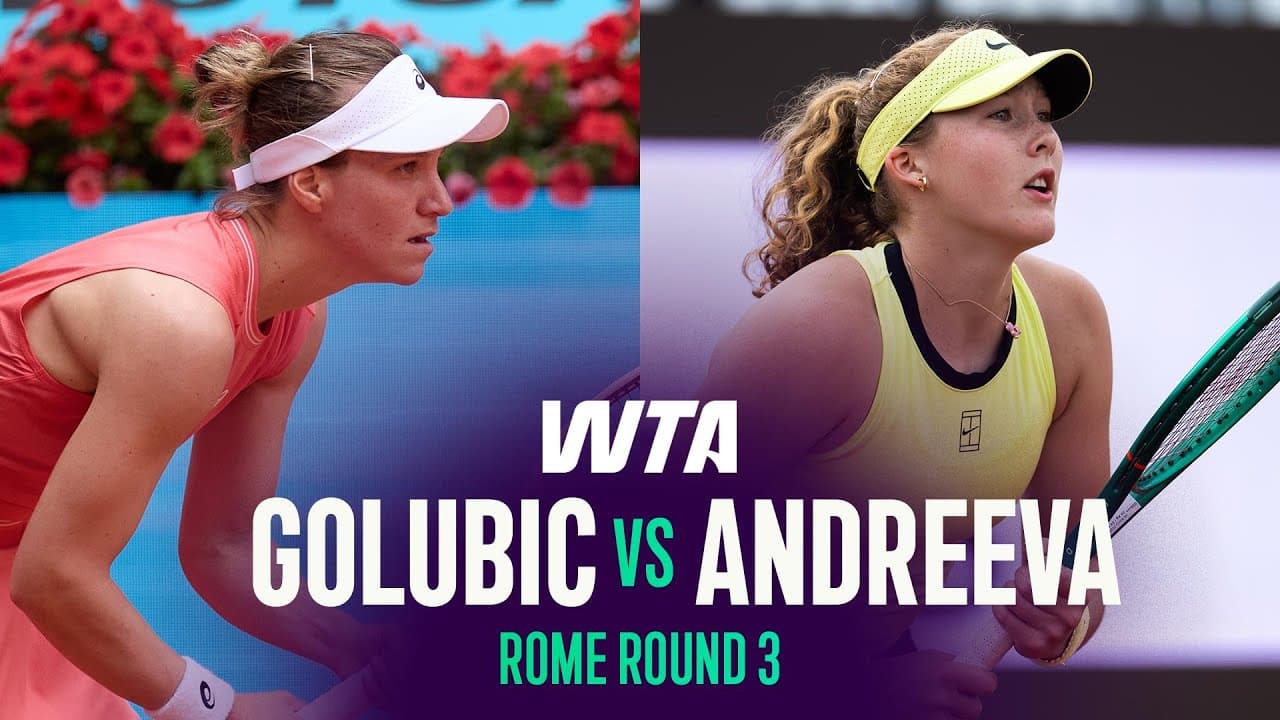 Viktorija Golubic vs. Mirra Andreeva | 2026 Rome Round 3 | WTA Match Highlights