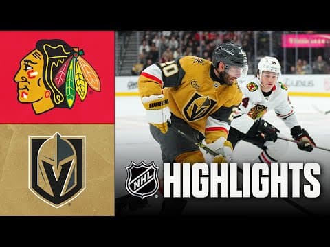 Blackhawks vs. Golden Knights | NHL Highlights | December 02, 2025