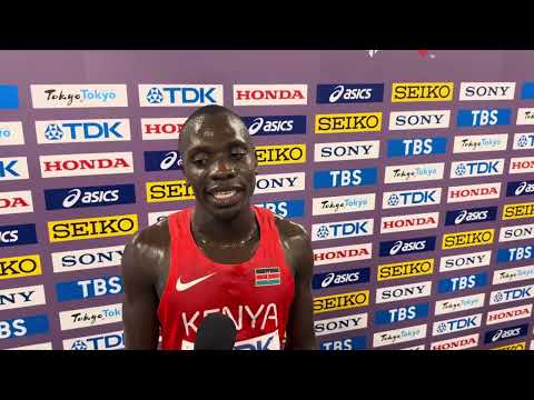 Emmanuel Wanyonyi after first round of 800 at 2025 World Champs