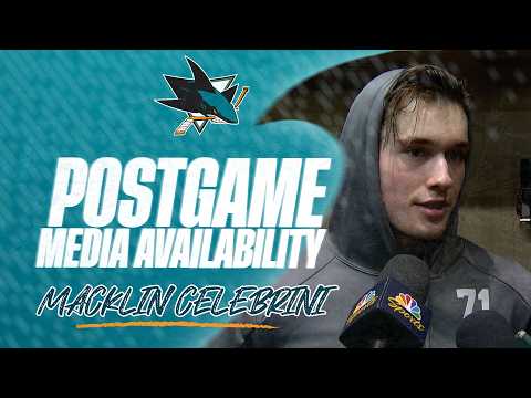 Postgame at LAK (1/7): Celebrini