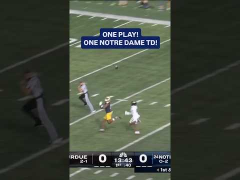 CJ Carr nails a deep pass on the FIRST play from scrimmage to Malachi Fields 🎯💥