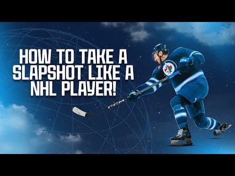 How to take a slapshot like a NHL player