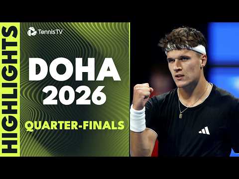 Alcaraz vs Khachanov EPIC; Sinner vs Mensik; Rublev/Fils Play | Doha 2026 Quarter-Final Highlights