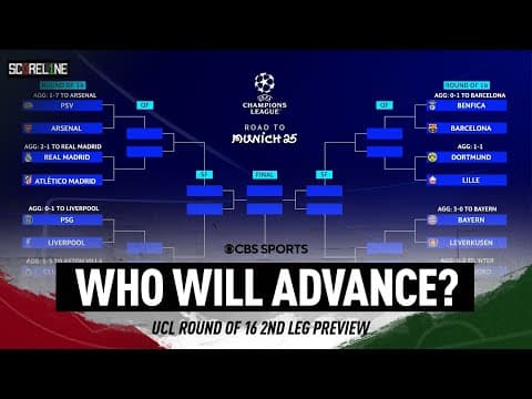 Champions League RO16 Leg 2 LOOKAHEAD! | Madrid Derby, Bayern v Leverkusen, PSG vs. Liverpool