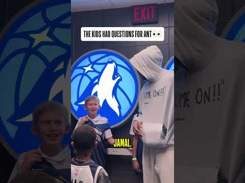 The kids had some questions for Ant 😂 🏀