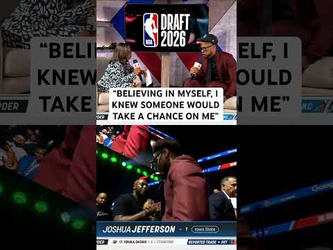 Joshua Jefferson on getting selected while sitting in the stands