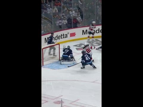 Cody Glass with a Short Goal vs. Winnipeg Jets