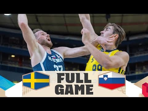 Sweden v Slovenia | Full Basketball Game | FIBA Basketball World Cup 2027 European Qualifiers