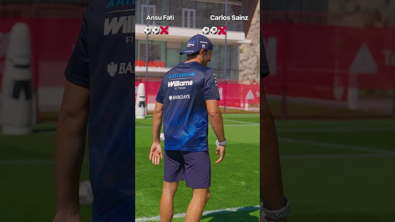 Carlos Sainz x Ansu Fati - Nothing but Net Challenge Clip
