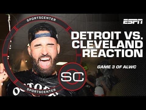 Tigers vs. Guardians Game 3 Highlights and Reaction 🍿 | SportsCenter