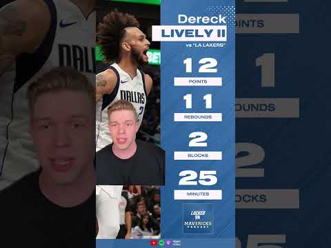 Dereck Lively II showed some real things in the Dallas Mavericks' Preseason #mavs #mavericks