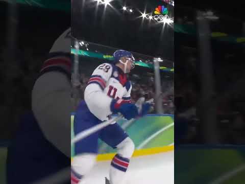 Brock Nelson was in the spotlight with two goals against Latvia