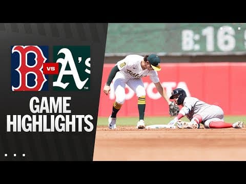 Red Sox vs. A's Game Highlights (9/10/25) | MLB Highlights