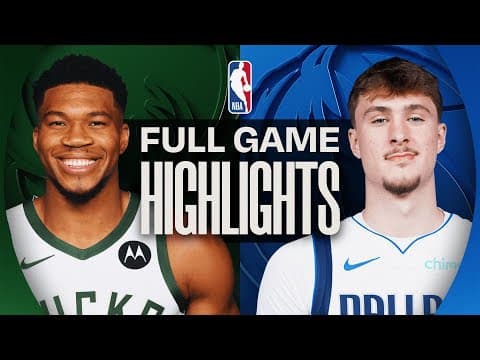 BUCKS at MAVERICKS | FULL GAME HIGHLIGHTS | November 10, 2025