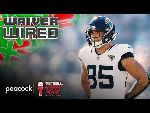 Brenton Strange leads TEs to target on waivers Week 14 | Fantasy Football Happy Hour | NFL on NBC