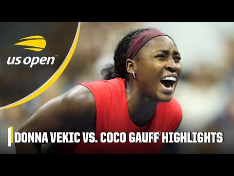 Donna Vekic vs. Coco Gauff Round 2 Highlights 🎾 | 2025 US Open