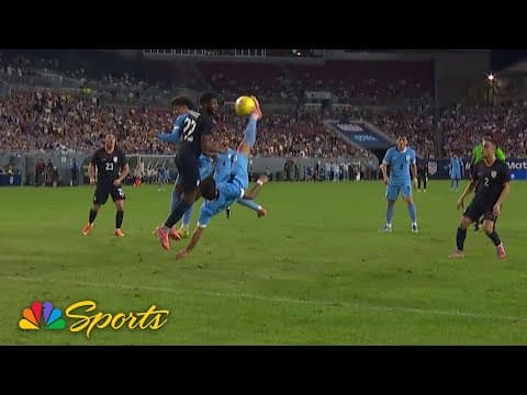 Giorgian de Arrascaeta's bicycle kick gets Uruguay on the board v. United States | NBC Sports
