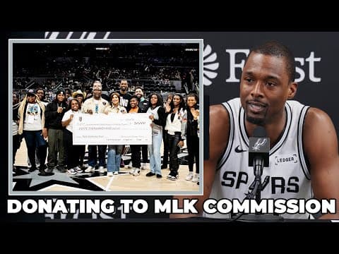 Harrison Barnes on Donating the Largest Gift Ever to SA Dr. Martin Luther King, Jr. Commission