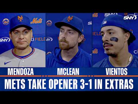 Carlos Mendoza, Nolan McLean and Mark Vientos on Mets' 3-1 win over Diamondbakcs
