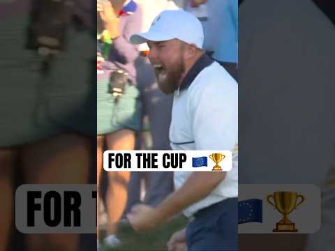 Shane retains the cup for Europe! 🇪🇺🏆
