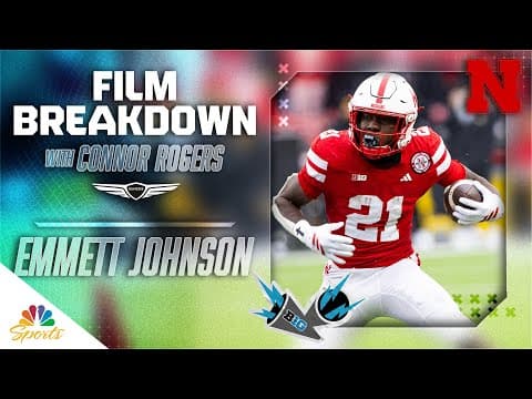 Emmett Johnson's Nebraska tape shows an 'underrated playmaker' | Big Ten Film Breakdown | NBC Sports